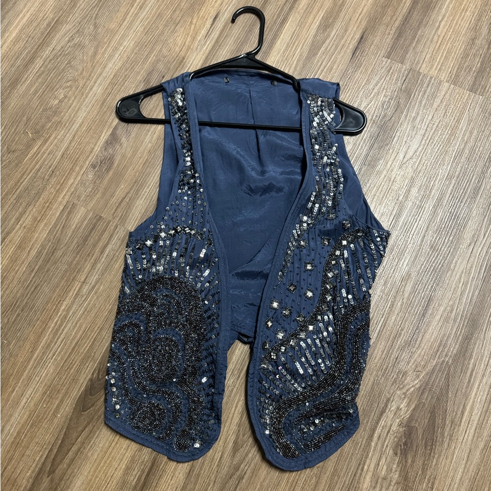 Vintage Free People Beaded Vest